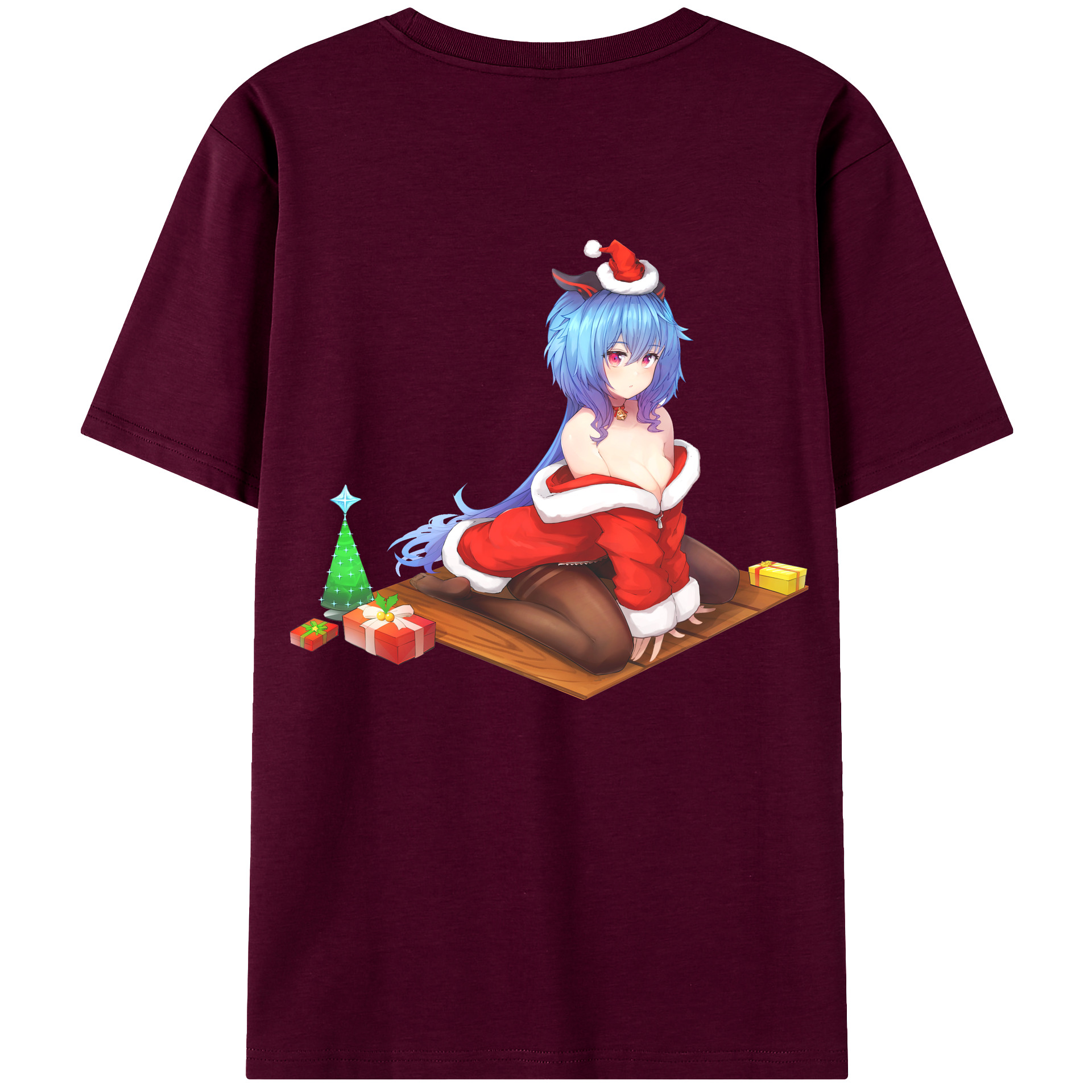 げんし神 甘雨 かんう genshin Ganyu レディース半袖Tシャツ(バックプリント)